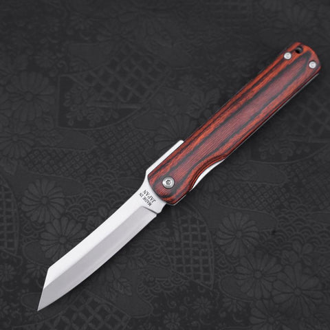 Higonokami VG-10 Lock Mahogany 100mm-[Musashi]-[Japanese-Kitchen-Knives]