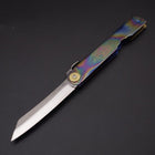 Higonokami VG-10 Titanium Rainbow 100mm (3.9”)-[Musashi]-[Japanese-Kitchen-Knives]