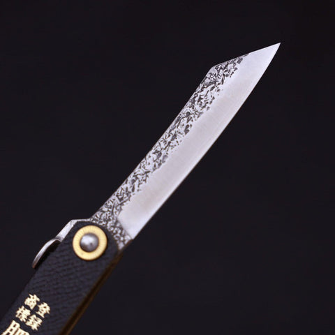 Higonokami VG-10 Tsuchime Cuero Negro 100 mm