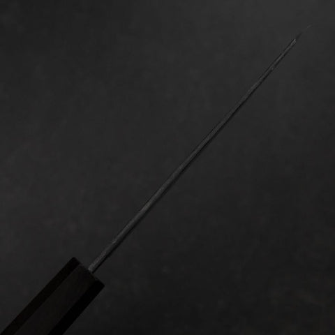 Honesuki Blue Steel #2 Kurouchi Ebony Handle 150mm (5.9”)-[Musashi]-[Japanese-Kitchen-Knives]