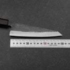 Honesuki Blue Steel #2 Kurouchi Ebony Handle 150mm (5.9”)-[Musashi]-[Japanese-Kitchen-Knives]