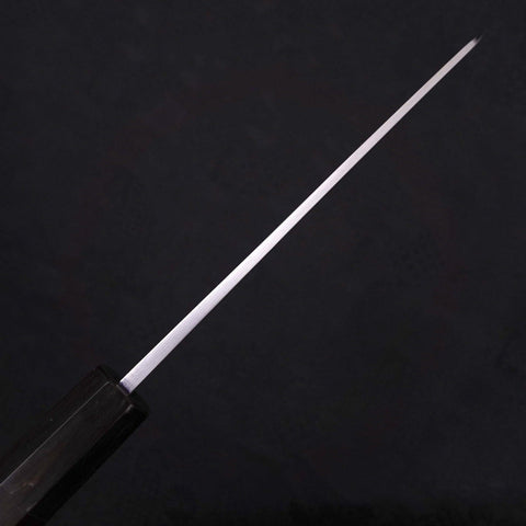 Honesuki Cuchillo Para Deshuesar Blue Steel #2 Damasco Mango de Ébano con Cuerno de Búfalo 150mm