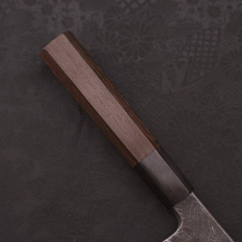 Honesuki Boning Knife Blue Steel #2 Kurouchi Buffalo Wenge Handle 150mm-[Musashi]-[Japanese-Kitchen-Knives]