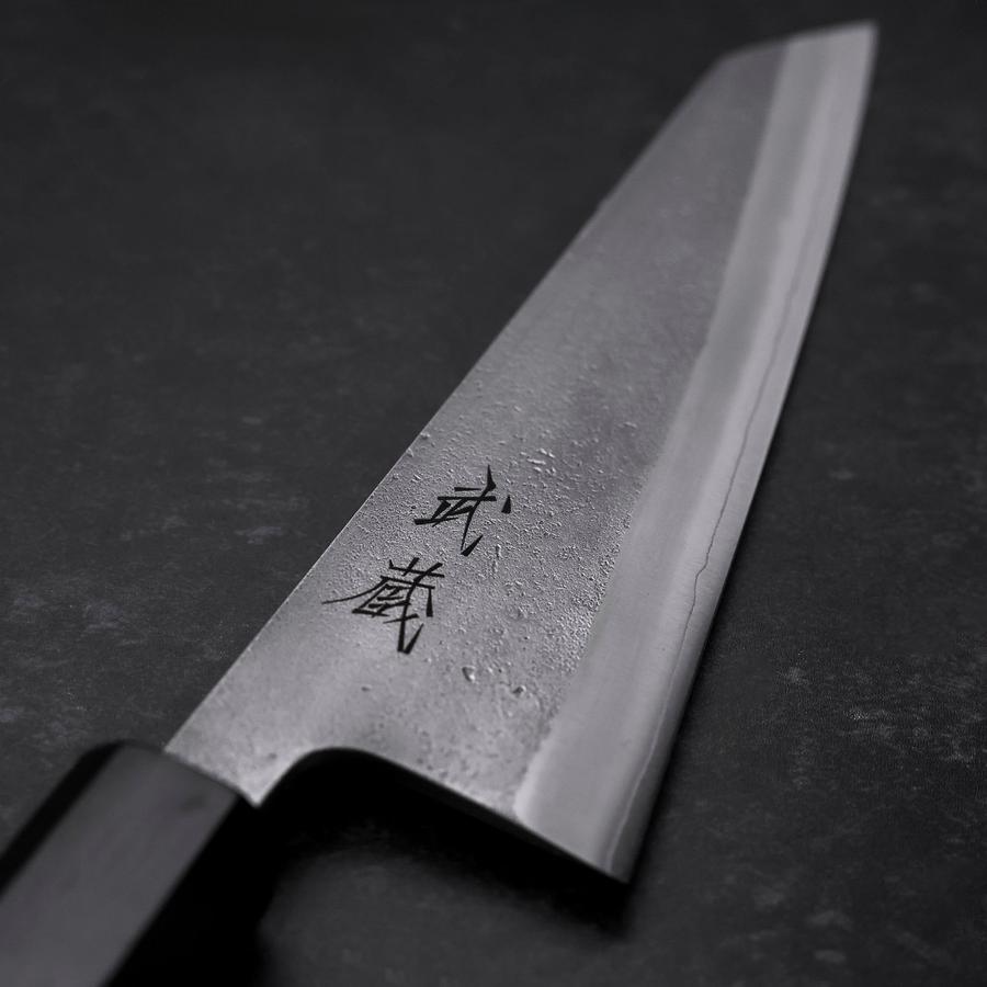 Honesuki SKD11 Nashiji Ebony Handle 150mm (5.9”)-[Musashi]-[Japanese-Kitchen-Knives]
