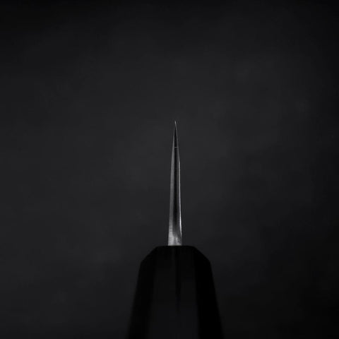 Honesuki SKD11 Nashiji Ebony Handle 150mm-[Musashi]-[Japanese-Kitchen-Knives]