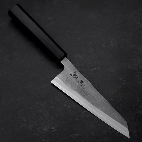 Honesuki SKD11 Nashiji Ebony Handle 150mm-[Musashi]-[Japanese-Kitchen-Knives]
