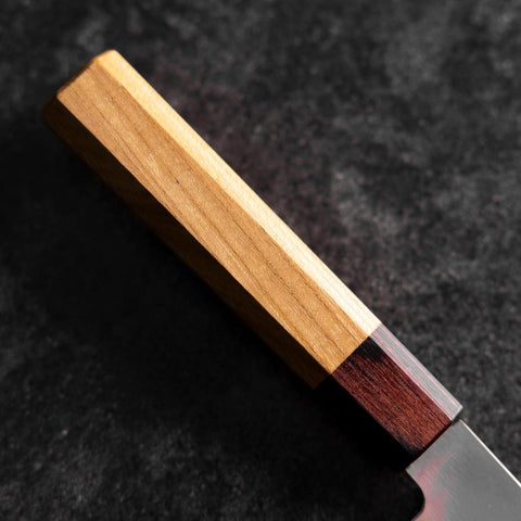 Honesuki Silver Steel #3 Mirror Zelkova Handle 180mm (7”)-[Musashi]-[Japanese-Kitchen-Knives]