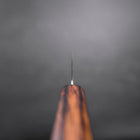 Honesuki Stainless Clad Blue Super Polished Sumi Urushi Handle 150mm-[Musashi]-[Japanese-Kitchen-Knives]