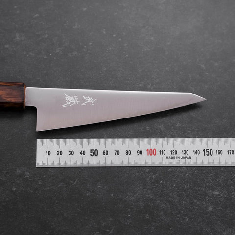 Honesuki Stainless Clad Blue Super Polished Sumi Urushi Handle 150mm-[Musashi]-[Japanese-Kitchen-Knives]