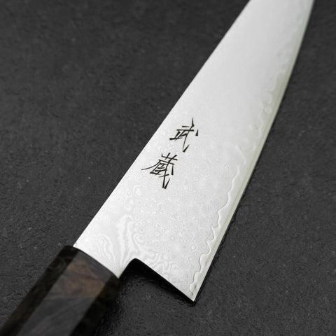 Honesuki VG-10 Damascus Gray Birch Handle 150mm (5.9”)-[Musashi]-[Japanese-Kitchen-Knives]