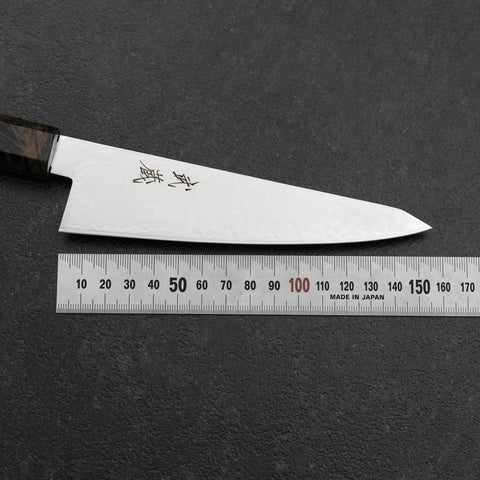 Honesuki VG-10 Damascus Gray Birch Handle 150mm (5.9”)-[Musashi]-[Japanese-Kitchen-Knives]