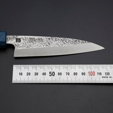 Kaisaki VG-10 Nashiji Blue Urushi Handle 120mm-[Musashi]-[Japanese-Kitchen-Knives]