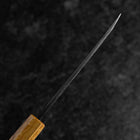 Kaisaki White Steel #2 Kurouchi Oak Handle 105mm (4.1”)-[Musashi]-[Japanese-Kitchen-Knives]