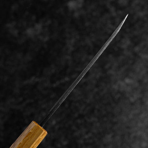 Kaisaki White Steel #2 Kurouchi Oak Handle 105mm (4.1”)-[Musashi]-[Japanese-Kitchen-Knives]