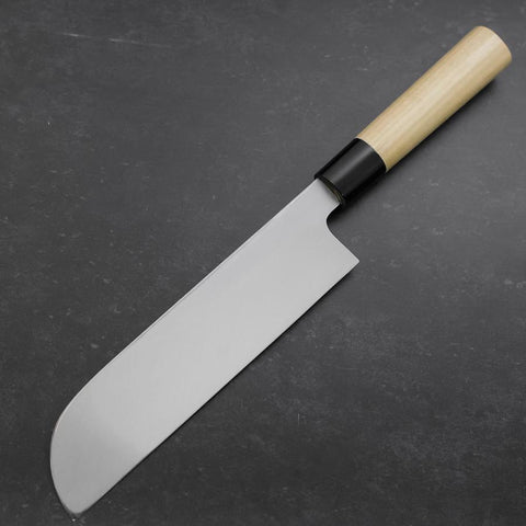 Kama Usuba White Steel #2 Kasumi Buffalo Magnolia Handle 225mm (8.8”)-[Musashi]-[Japanese-Kitchen-Knives]