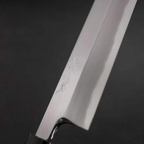 Kama Usuba White Steel #2 Kasumi Buffalo Magnolia Handle 225mm (8.8”)-[Musashi]-[Japanese-Kitchen-Knives]