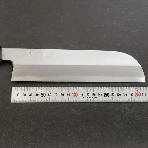 Kama Usuba White Steel #2 Kasumi Buffalo Magnolia Handle 225mm (8.8”)-[Musashi]-[Japanese-Kitchen-Knives]