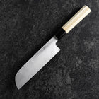 Kama Usuba White Steel #3 Kasumi Buffalo Magnolia Handle 165mm-[Musashi]-[Japanese-Kitchen-Knives]