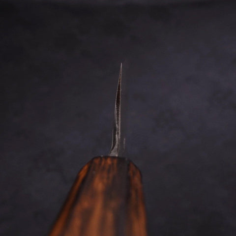 Kama Usuba(Kansai) Blue Steel #2 Kasumi Sumi Urushi Handle 180mm-[Musashi]-[Japanese-Kitchen-Knives]
