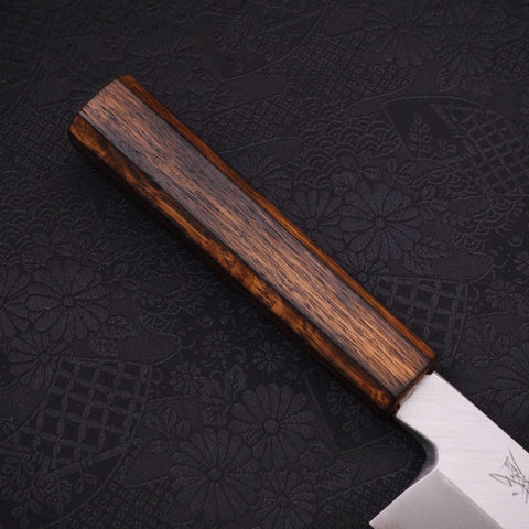 Kama Usuba(Kansai) Blue Steel #2 Kasumi Sumi Urushi Handle 180mm-[Musashi]-[Japanese-Kitchen-Knives]