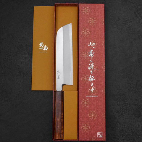 Kama Usuba(Kansai) Blue Steel #2 Kasumi Mango Sumi Urushi 210mm