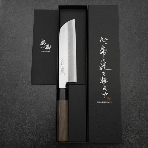 Kama Usuba(Kansai) Silver Steel #3 Kasumi Walnut Handle 170mm (6.7”)