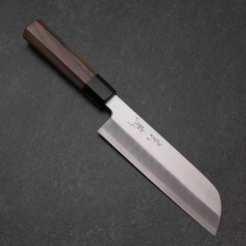 Kama Usuba(Kansai) Silver Steel #3 Kasumi Walnut Handle 170mm (6.7”)