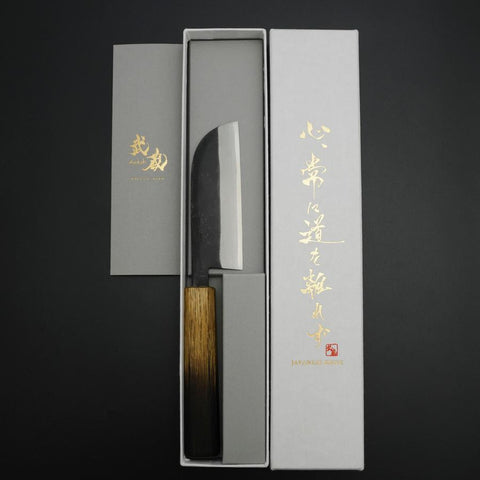 Kawamuki White Steel #1 Kurouchi Mango Yaki Urushi 100mm