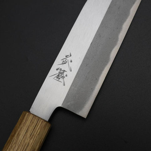 Kawamuki White Steel #1 Polished Yaki Urushi Handle 110mm (4.3”)-[Musashi]-[Japanese-Kitchen-Knives]