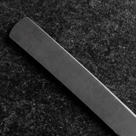Kiridashi Knife Blue Steel #1 Polished Stainless Handle 55mm With Paulownia Wooden Box (2.2”)-[Musashi]-[Japanese-Kitchen-Knives]