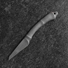 Kiridashi Knife D2 Polished Stainless Bamboo Joint Design Handle 70mm With Leather Sheath-[Musashi]-[Japanese-Kitchen-Knives]