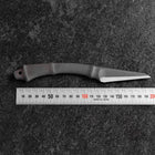 Kiridashi Knife D2 Polished Stainless Bamboo Joint Design Handle 70mm With Leather Sheath-[Musashi]-[Japanese-Kitchen-Knives]
