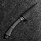 Kiridashi Knife D2 Polished Stainless Bamboo Joint Design Handle 70mm With Leather Sheath-[Musashi]-[Japanese-Kitchen-Knives]