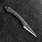 Kiridashi Knife D2 Polished Stainless Bamboo Joint Design Handle 70mm With Leather Sheath-[Musashi]-[Japanese-Kitchen-Knives]