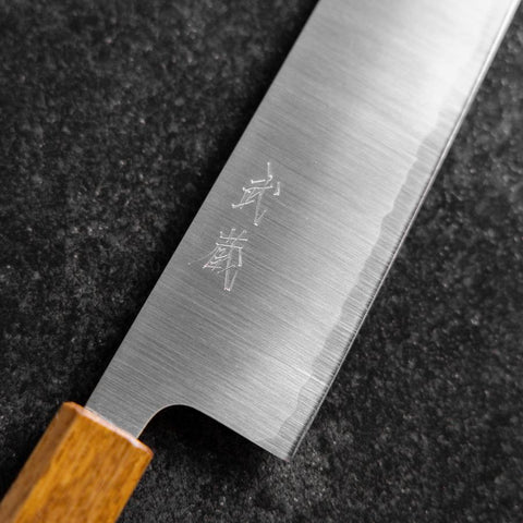 Kiritsuke 440C Polished Yaki Urushi Handle 210mm-[Musashi]-[Japanese-Kitchen-Knives]