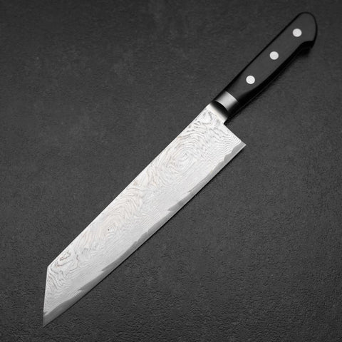 Kiritsuke AUS-10 Damascus Black Western Handle 210mm (8.3”)-[Musashi]-[Japanese-Kitchen-Knives]