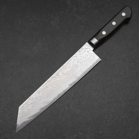 Kiritsuke AUS-10 Damascus Brown Western Handle 210mm (8.3”)-[Musashi]-[Japanese-Kitchen-Knives]