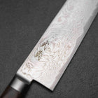 Kiritsuke AUS-10 Damascus Brown Western Handle 210mm (8.3”)-[Musashi]-[Japanese-Kitchen-Knives]