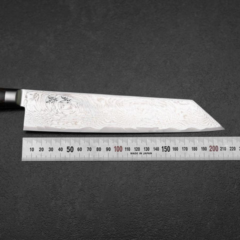 Kiritsuke AUS-10 Damascus Brown Western Handle 210mm (8.3”)-[Musashi]-[Japanese-Kitchen-Knives]