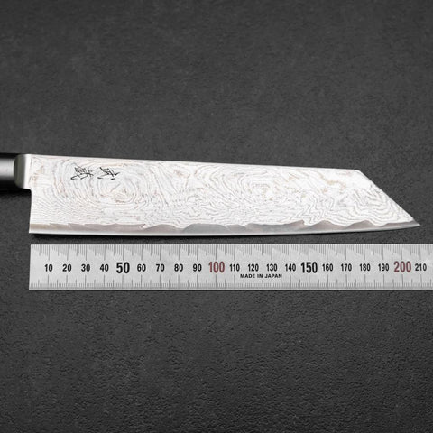 Kiritsuke AUS-10 Damascus Red Western Handle 210mm (8.3”)-[Musashi]-[Japanese-Kitchen-Knives]