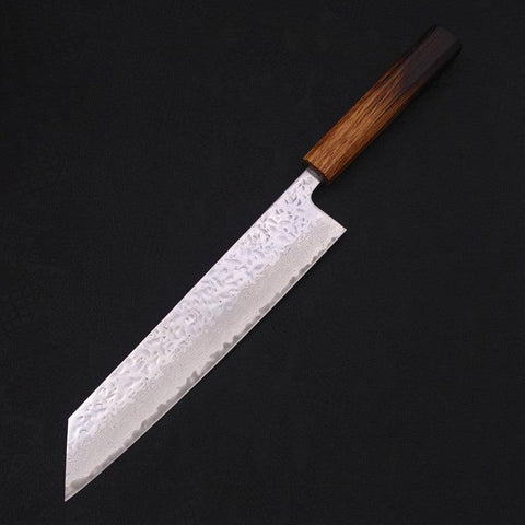 Kiritsuke AUS-10 Espejo Tsuchime Damasco Mango Yaki Urushi 240 mm