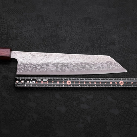 Kiritsuke AUS-10 Nashiji Damasco Mango Urushi Morado 210 mm