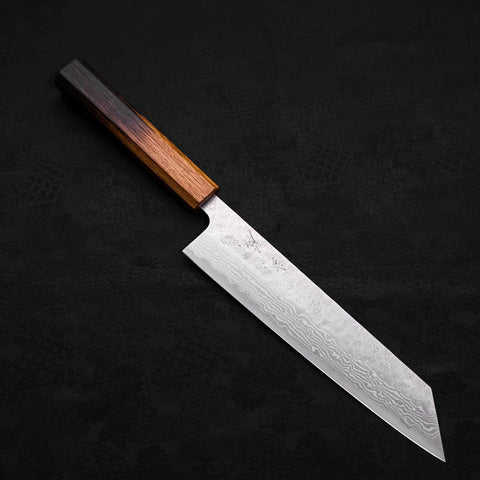 Kiritsuke AUS-10 Nashiji Damascus Yaki Urushi Handle 210mm (8.3”)-[Musashi]-[Japanese-Kitchen-Knives]