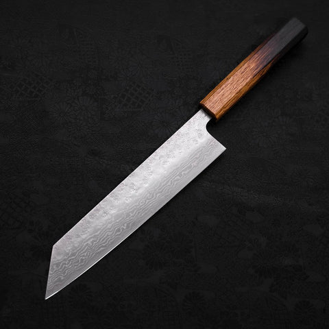 Kiritsuke AUS-10 Nashiji Damascus Yaki Urushi Handle 210mm-[Musashi]-[Japanese-Kitchen-Knives]