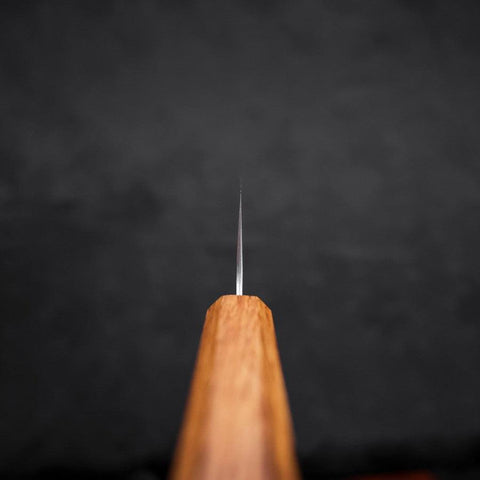 Kiritsuke AUS-10 Nashiji Damascus Yaki Urushi Handle 210mm-[Musashi]-[Japanese-Kitchen-Knives]