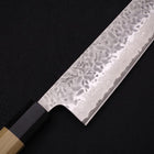 Kiritsuke AUS-10 Tsuchime Damascus Buffalo Magnolia Handle 210mm-[Musashi]-[Japanese-Kitchen-Knives]