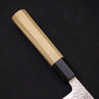 Kiritsuke AUS-10 Tsuchime Damascus Buffalo Magnolia Handle 210mm-[Musashi]-[Japanese-Kitchen-Knives]