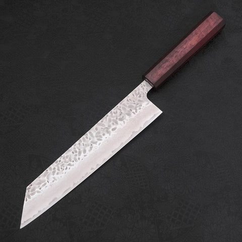 Kiritsuke AUS-10 Tsuchime Damasco Mango Urushi Morado 210mm