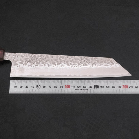Kiritsuke AUS-10 Tsuchime Damasco Mango Urushi Morado 210mm