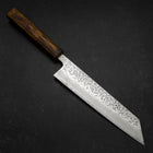 Kiritsuke AUS-10 Tsuchime Damascus Sumi Urushi Handle 210mm-[Musashi]-[Japanese-Kitchen-Knives]